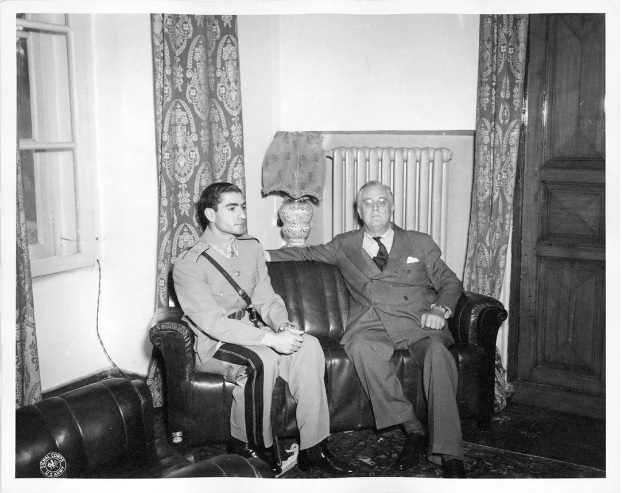 conférence Téhéran 1943 Roosevelt Pahlavi
