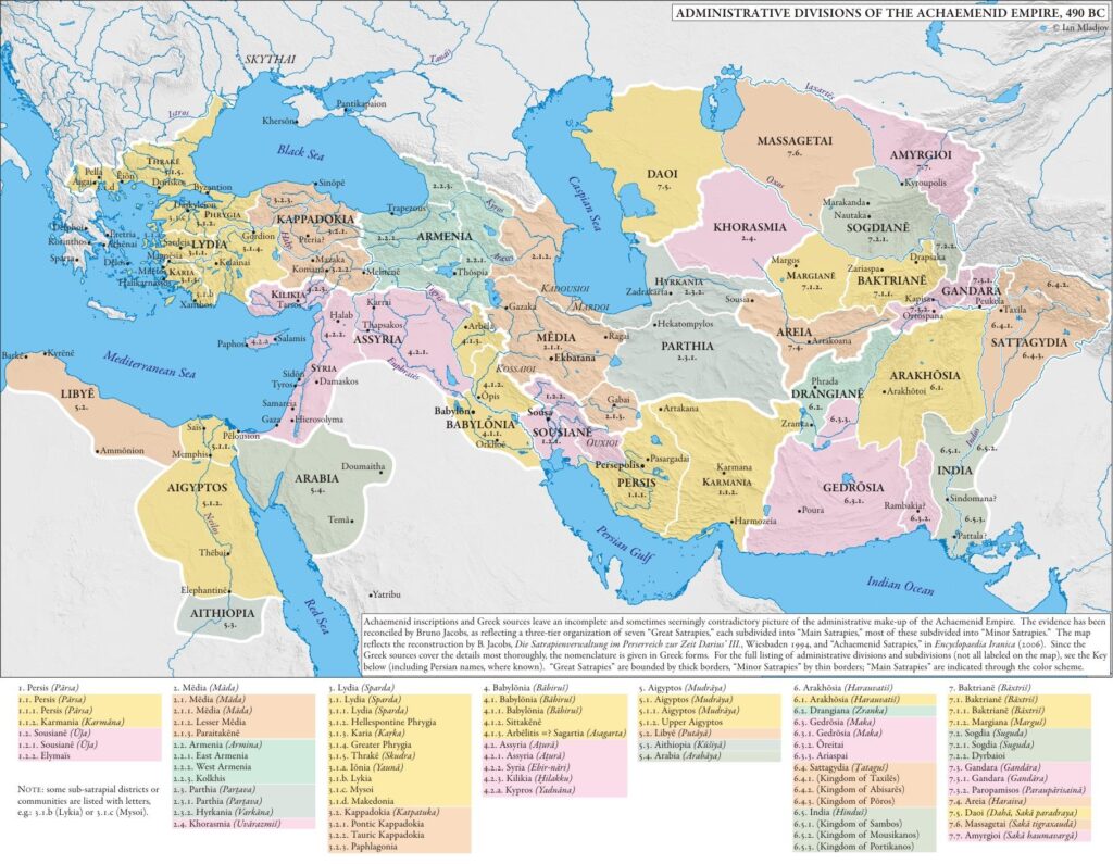territoire iranien empire achéménide