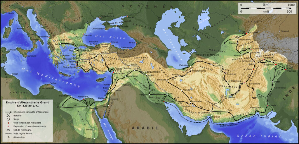 empire Alexandre de Macédoine conquête Iran