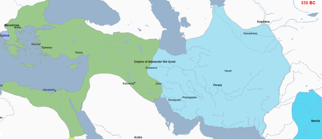 empire des Achéménides Darius Alexandre le Grand 330 avant Jésus-Christ