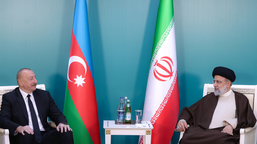 président Iran Ebrahim Raïssi et président Azerbaïdjan Ilham Aliyev