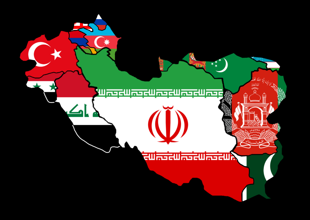 Iran safavide par rapport aux frontières actuelles